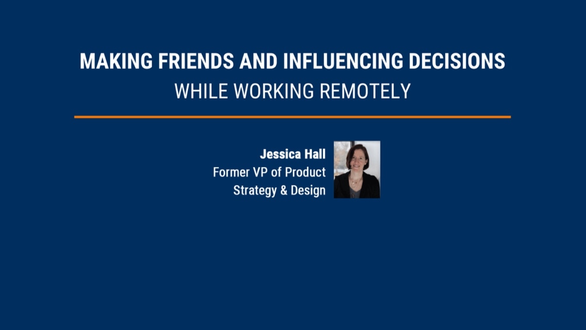 Webinar: Making Friends and Influencing Decisions