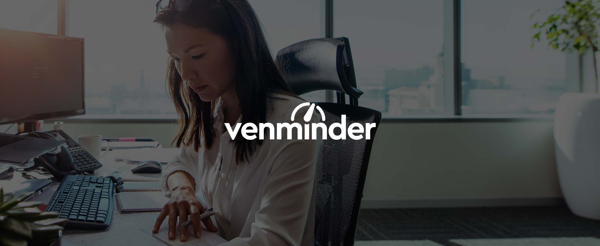 Venminder - girl at desk