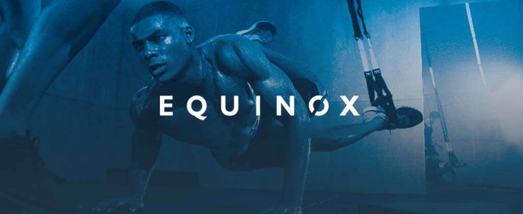 Equinox logo and athlete